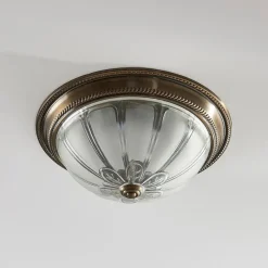 Gang|Loftlamper ^ Lindby LED-loftlampe Henja, antik messing, Ø 32 cm, dæmpbar