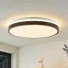 Lindby Gang|Loftlamper > LED-loftlampe Hudsona, Ø 49 cm, træ, brun