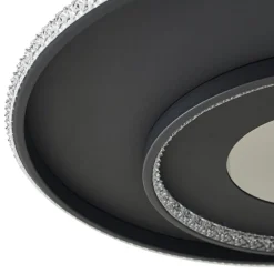 Loftlamper|Loftlamper ^ Lindby LED-loftlampe Inessa, Ø 51 cm, sort, CCT, dæmpbar