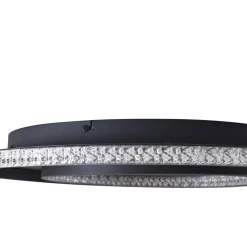 Loftlamper|Loftlamper ^ Lindby LED-loftlampe Inessa, Ø 51 cm, sort, CCT, dæmpbar