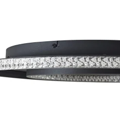 Loftlamper|Loftlamper ^ Lindby LED-loftlampe Inessa, Ø 51 cm, sort, CCT, dæmpbar