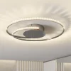 Loftlamper ^ Lindby LED-loftlampe Joline, Ø 45 cm, krystaller, metal