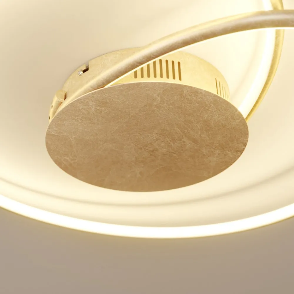 Lindby Gang|Loftlamper > LED-loftlampe Joline, Ø 45 cm, guldfarvet, metal