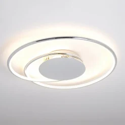 Lindby Gang|Loftlamper > LED-loftlampe Joline, Ø 46 cm, kromfarvet, metal