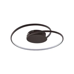 Lindby Gang|Loftlamper > LED-loftlampe Joline, Ø 45 cm, rustbrun, metal
