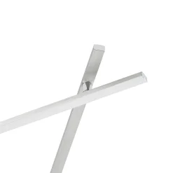 Loftlamper|Loftlamper ^ Lindby LED-loftlampe Kerem, 345 cm, nikkelfarvet, metal