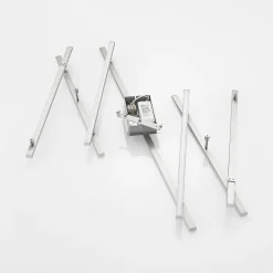 Loftlamper|Loftlamper ^ Lindby LED-loftlampe Kerem, 345 cm, nikkelfarvet, metal