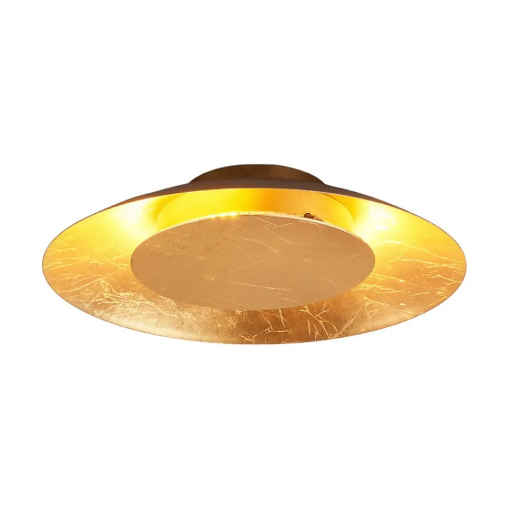 Lindby Loftlamper|Loftlamper > LED-loftlampe Keti, Ø 35 cm, guld, rund, metal