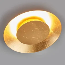 Lindby Loftlamper|Loftlamper > LED-loftlampe Keti, Ø 35 cm, guld, rund, metal