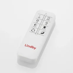 Lindby Gang|Loftlamper > LED-loftlampe Lanira, Ø 50 cm, træ, fjernbetjening, CCT
