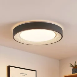 Lindby Gang|Loftlamper > LED-loftlampe Lindum, RGB, CCT, fjernbetjening, dæmpbar