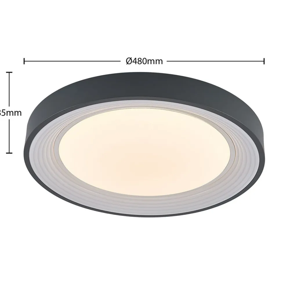 Lindby Gang|Loftlamper > LED-loftlampe Lindum, RGB, CCT, fjernbetjening, dæmpbar