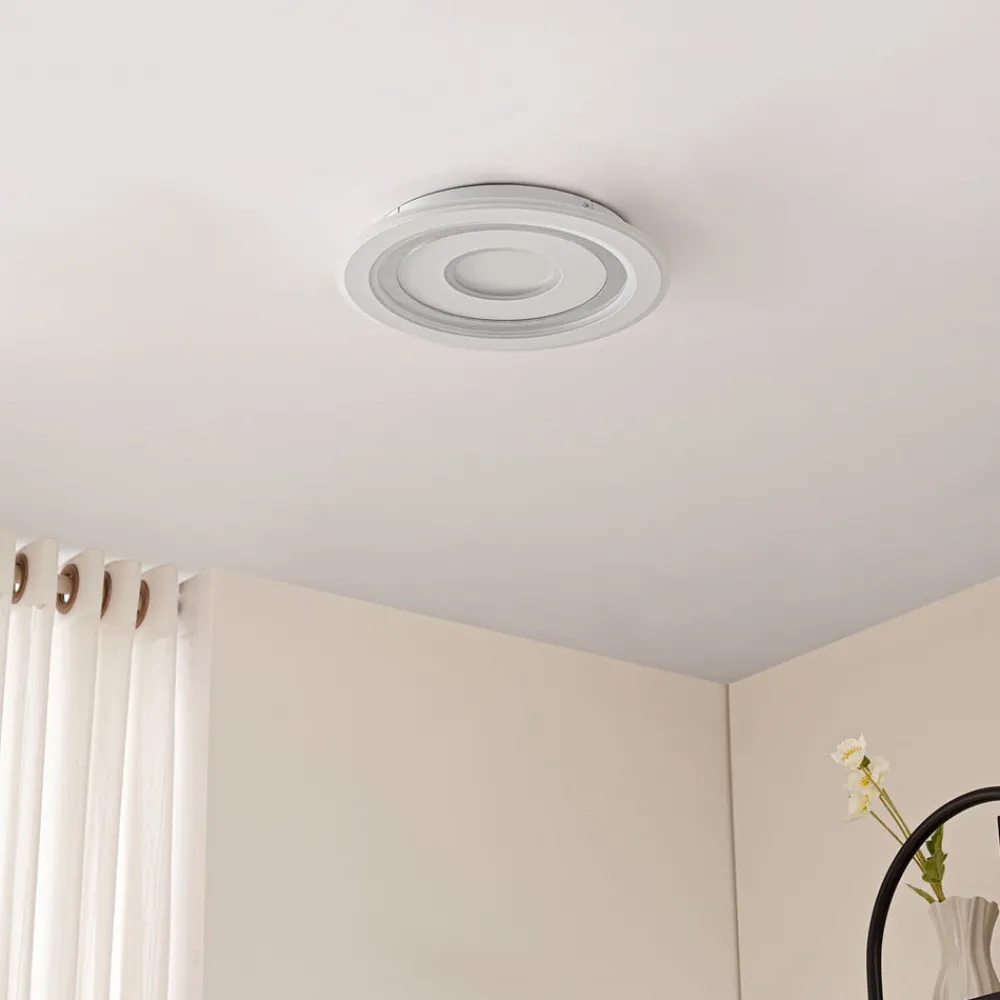 Loftlamper|Loftlamper ^ Lindby LED-loftlampe Lorvik, Ø 40 cm, hvid, CCT, dæmpbar