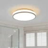 Lindby Loftlamper|Loftlamper > LED-loftlampe Lyss, Ø 34 cm, kromfarvet, IP44