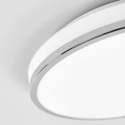 Lindby Loftlamper|Loftlamper > LED-loftlampe Lyss, Ø 34 cm, kromfarvet, IP44