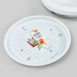 Lindby Loftlamper|Loftlamper > LED-loftlampe Lyss, Ø 34 cm, kromfarvet, IP44