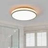 Loftlamper|Loftlamper ^ Lindby LED-loftlampe Lyss, Ø 40 cm, kromfarvet, IP44