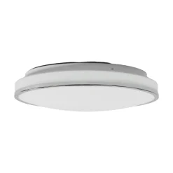 Loftlamper|Loftlamper ^ Lindby LED-loftlampe Lyss, Ø 40 cm, kromfarvet, IP44