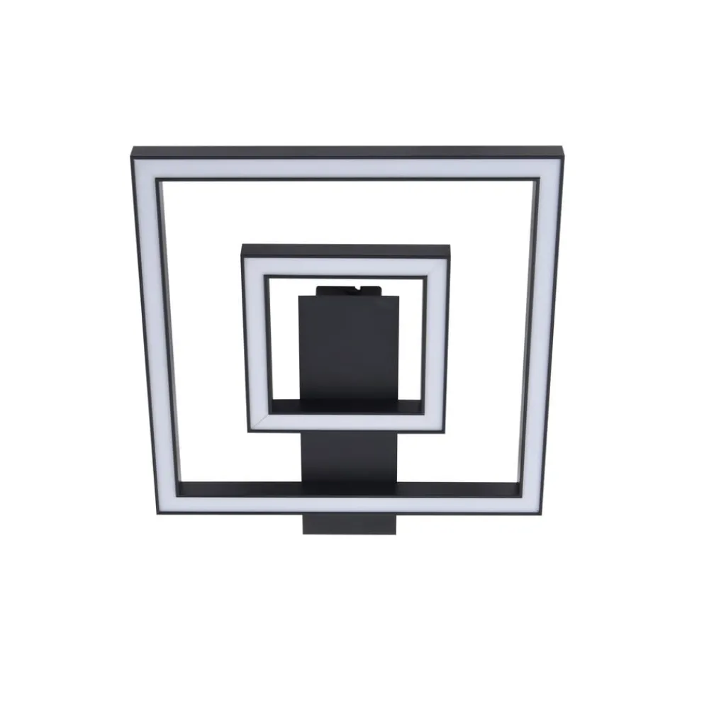 Lindby Gang|Loftlamper > LED-loftlampe Madamo, sort, 30 cm, 3000K, aluminium