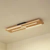 Lindby Loftlamper|Pendellamper > LED-loftlampe Madero, fyrretræ, 90 cm x 20 cm