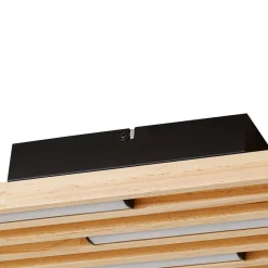 Lindby Loftlamper|Pendellamper > LED-loftlampe Madero, fyrretræ, 90 cm x 20 cm