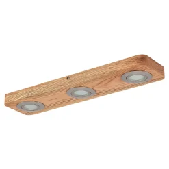 Lindby Loftlamper|Loftlamper > LED-loftlampe Mikari, 48 cm, træ, drejelig