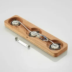 Lindby Loftlamper|Loftlamper > LED-loftlampe Mikari, 48 cm, træ, drejelig