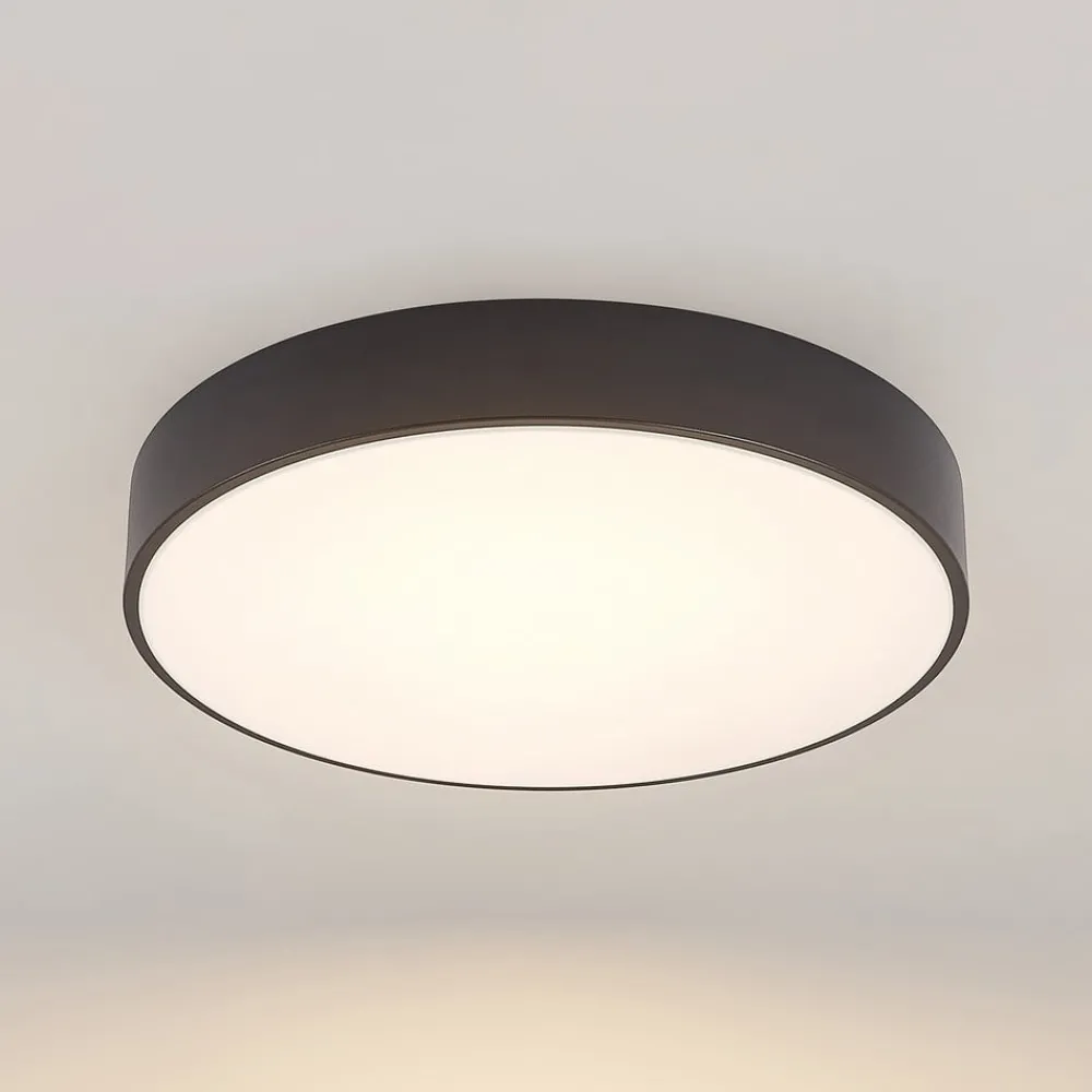 Lindby Gang|Loftlamper > LED-loftlampe Milada, sort, CCT, fjernbetjening