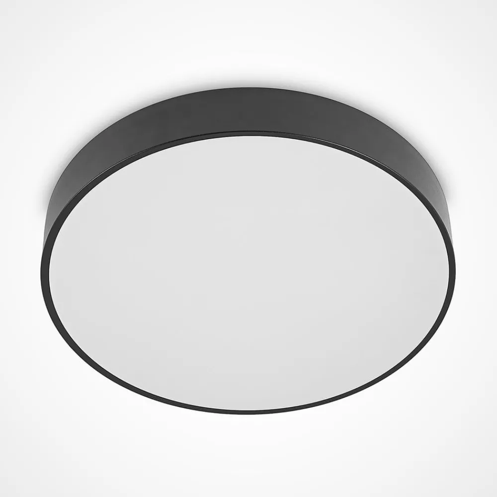 Lindby Gang|Loftlamper > LED-loftlampe Milada, sort, CCT, fjernbetjening
