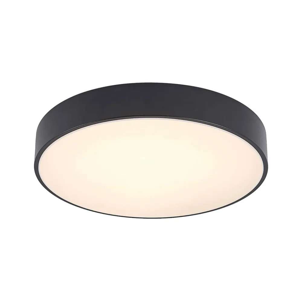 Lindby Gang|Loftlamper > LED-loftlampe Milada, sort, CCT, fjernbetjening