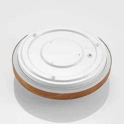 Lindby Loftlamper|Pendellamper > LED-loftlampe Mynte, Ø30cm, trælook, plast