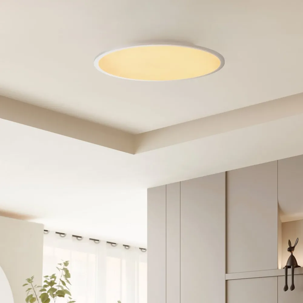 Lindby Arbejdsrum/Kontor|Gang > LED-loftlampe Narima, CCT, Ø 60 cm, sølv