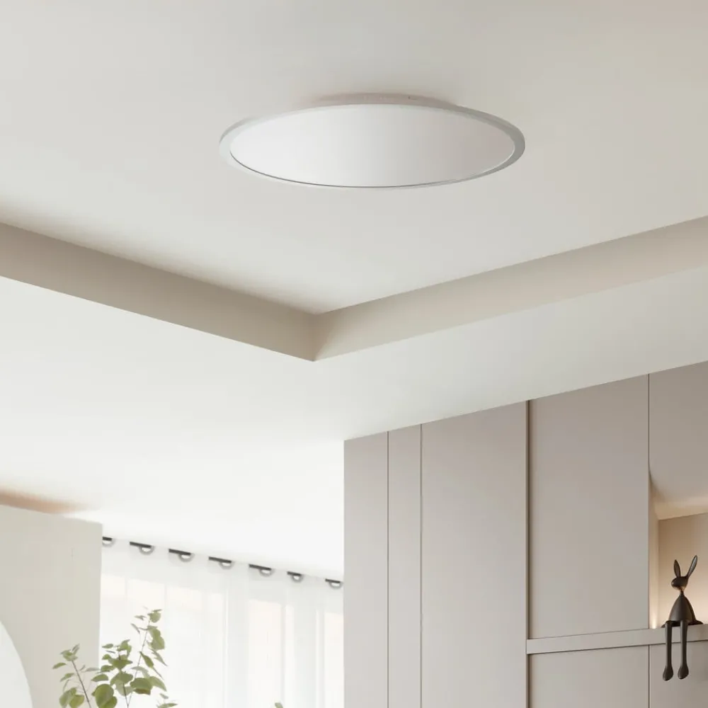 Lindby Arbejdsrum/Kontor|Gang > LED-loftlampe Narima, CCT, Ø 60 cm, sølv
