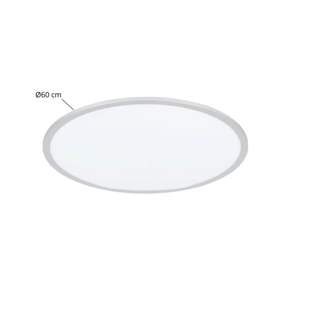 Lindby Arbejdsrum/Kontor|Gang > LED-loftlampe Narima, CCT, Ø 60 cm, sølv