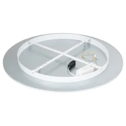 Arbejdsrum/Kontor|Gang ^ Lindby LED-loftlampe Narima, CCT, Ø 80 cm, sølv