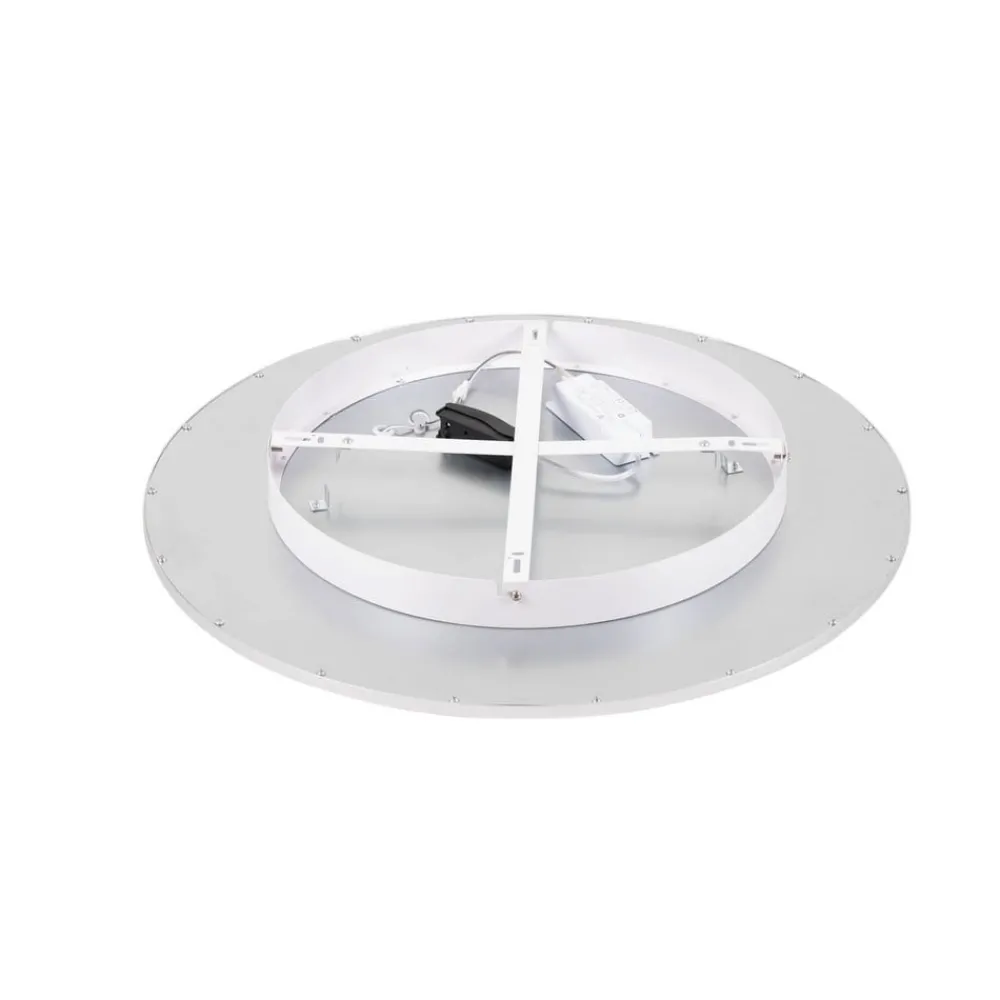 Lindby Arbejdsrum/Kontor|Loftlamper > LED-loftlampe Narima, 4.000 K, Ø 60 cm, sølv