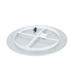 Lindby Arbejdsrum/Kontor|Loftlamper > LED-loftlampe Narima, 4.000 K, Ø 80 cm, sølv