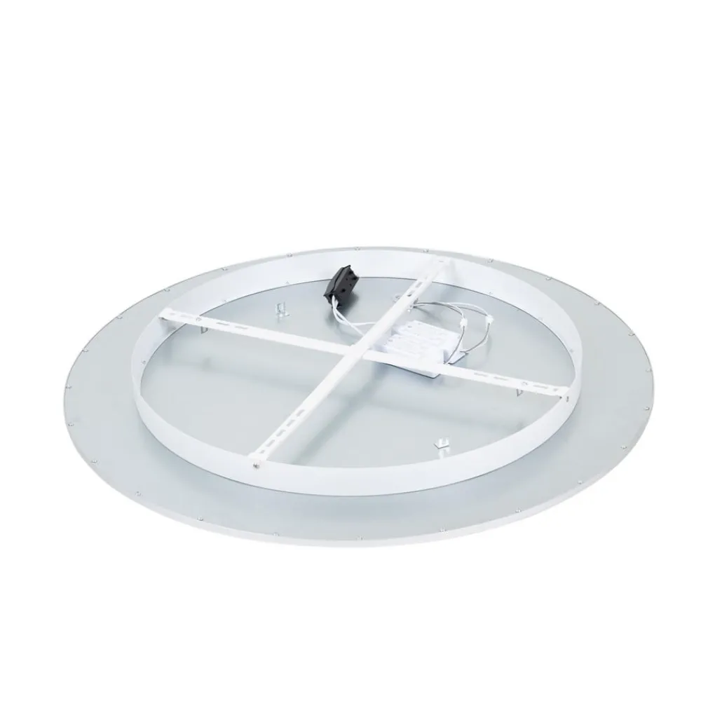 Lindby Arbejdsrum/Kontor|Loftlamper > LED-loftlampe Narima, 4.000 K, Ø 80 cm, sølv