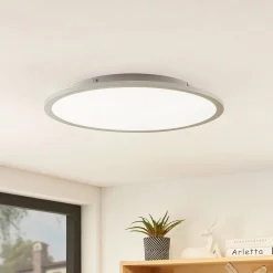 Arbejdsrum/Kontor|Loftlamper ^ Lindby LED-loftlampe Narima, 4.000 K, Ø 50 cm, sølv
