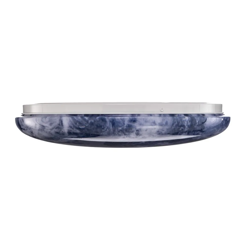 Lindby Loftlamper|Loftlamper > LED-loftlampe Orbi, 38 cm, blå/hvid, plast