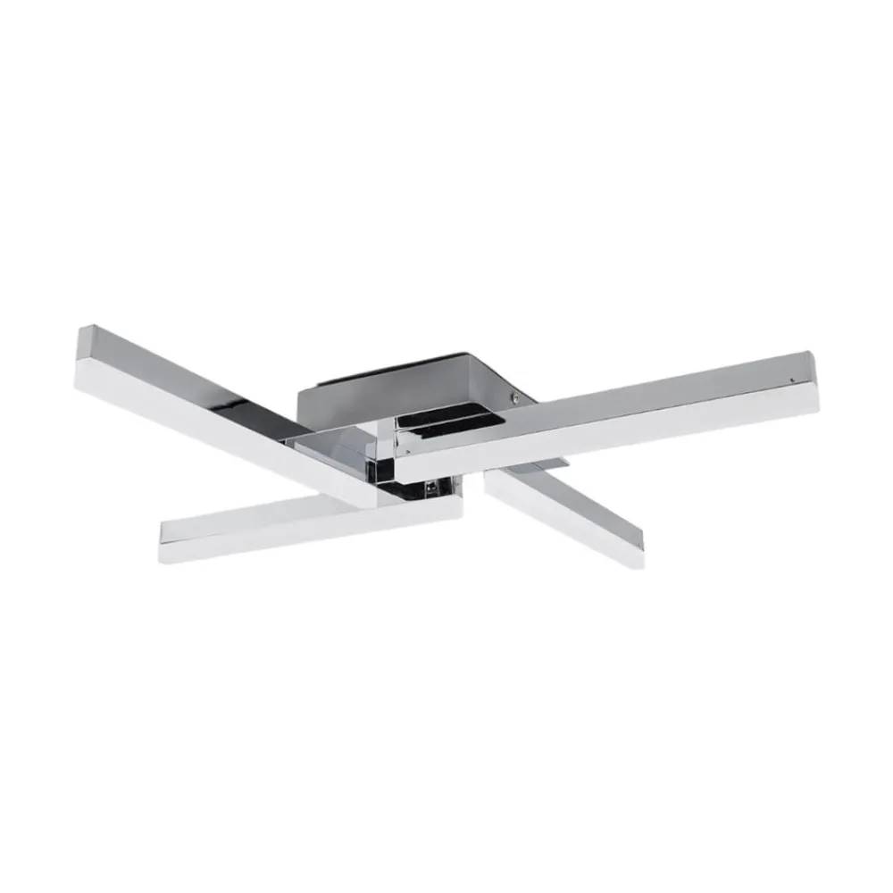 Loftlamper ^ Lindby LED-loftlampe Patrik, 59 cm, 4 lyskilder, krom, IP44