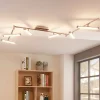 Lindby Arbejdsrum/Kontor|Loftlamper > LED-loftlampe Pilou, 6 lyskilder, dæmpbar, krom