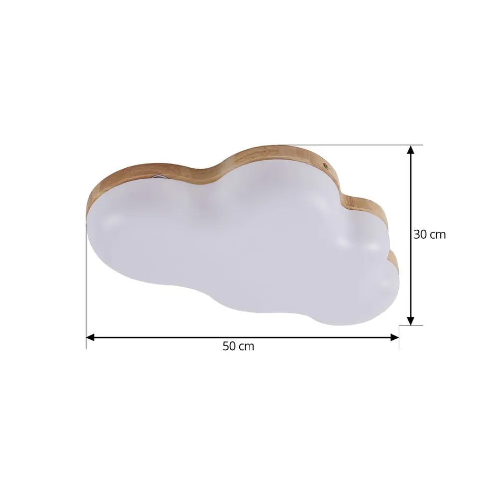 Lindby Loftlamper|Loftlamper > LED-loftlampe Pilvi, plast, sky, 50 cm