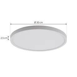 Lindby Loftlamper|Loftlamper > LED-loftlampe Pravin, Ø 30 cm, CCT, hvid