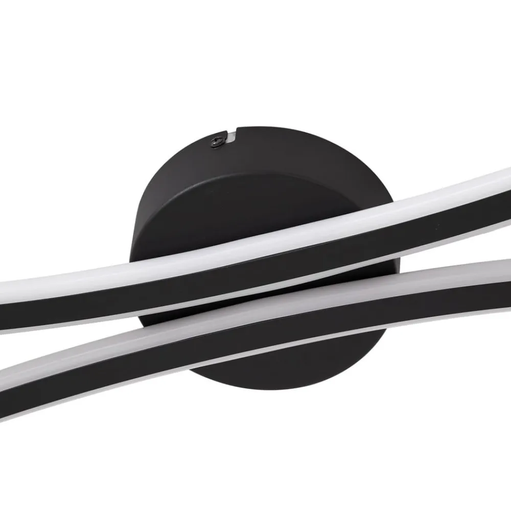 Lindby Loftlamper > LED-loftlampe Ravion, 90 cm, sort, 3.000 K