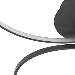 Lindby Gang|Loftlamper > LED-loftlampe Rayk, sort, metal, 77 cm, dæmpbar