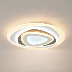 Lindby Gang|Loftlamper > LED-loftlampe Rebeka, Ø 50 cm, CCT, fjernbetjening