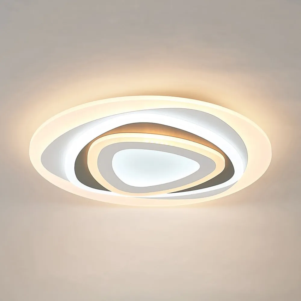 Lindby Gang|Loftlamper > LED-loftlampe Rebeka, Ø 50 cm, CCT, fjernbetjening