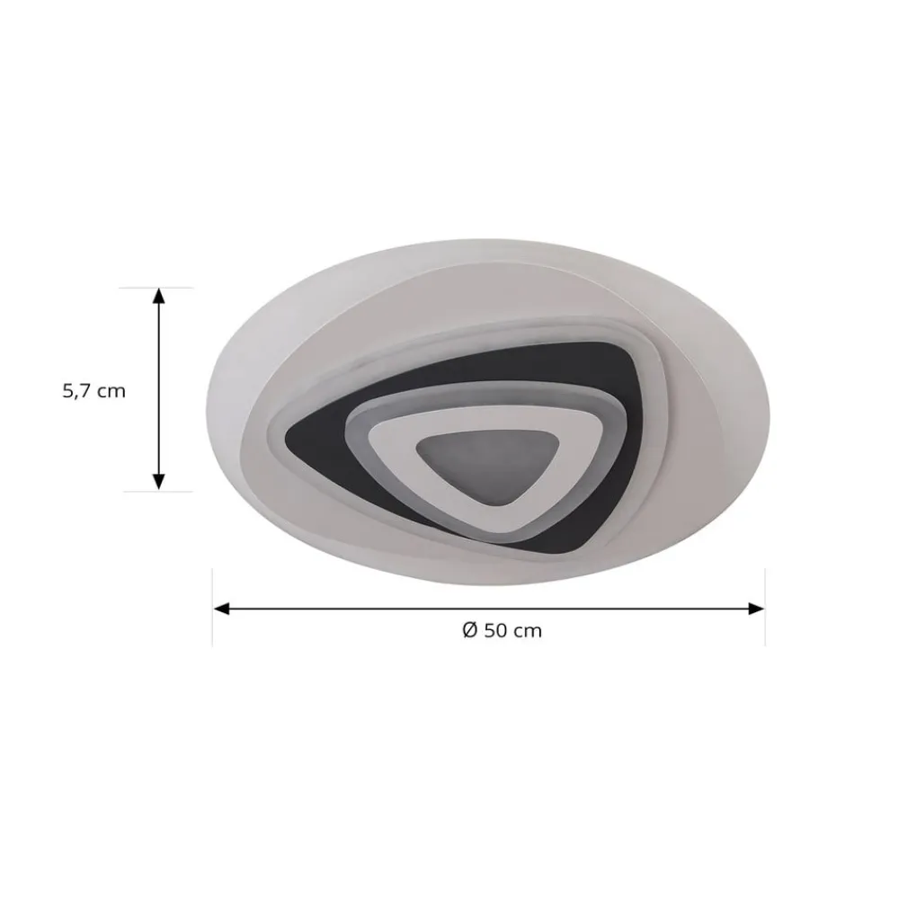 Lindby Gang|Loftlamper > LED-loftlampe Rebeka, Ø 50 cm, CCT, fjernbetjening