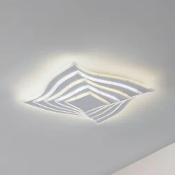 Lindby Gang|Loftlamper > LED-loftlampe Rebeka, 47x47cm, CCT, fjernbetjening
